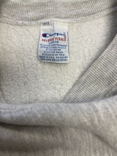 Vintage Champion Reverse Weave Sweatshirt Crewneck Size Large