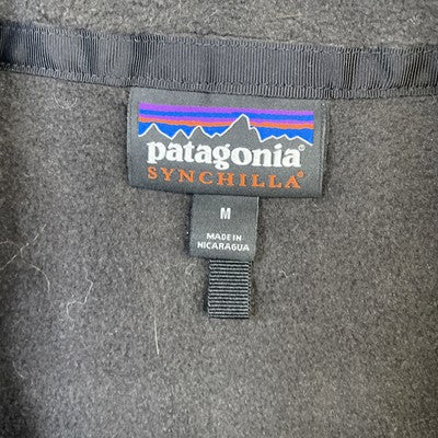 Patagonia Synchilla Fleece Vest Jacket Size Medium Black