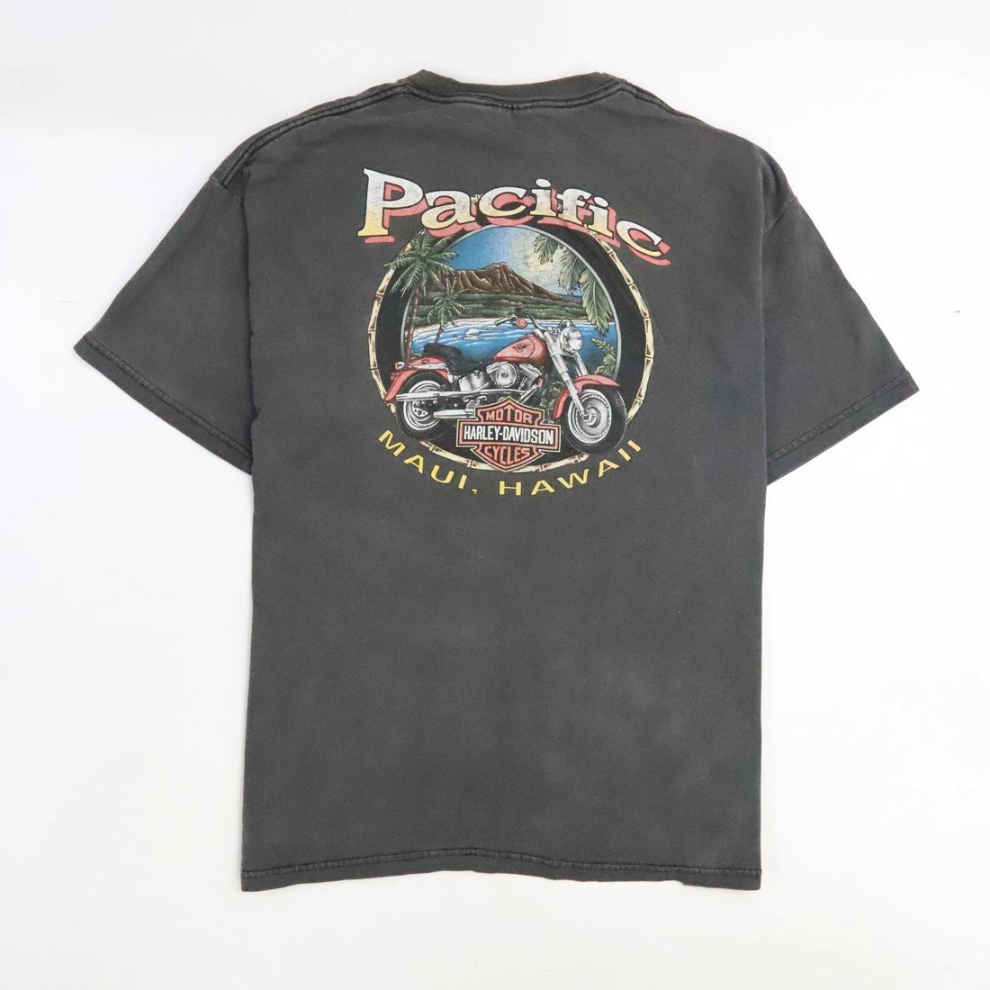 Vintage Harley Davidson Motorcycles Hawaii T-Shirt Size XL Double