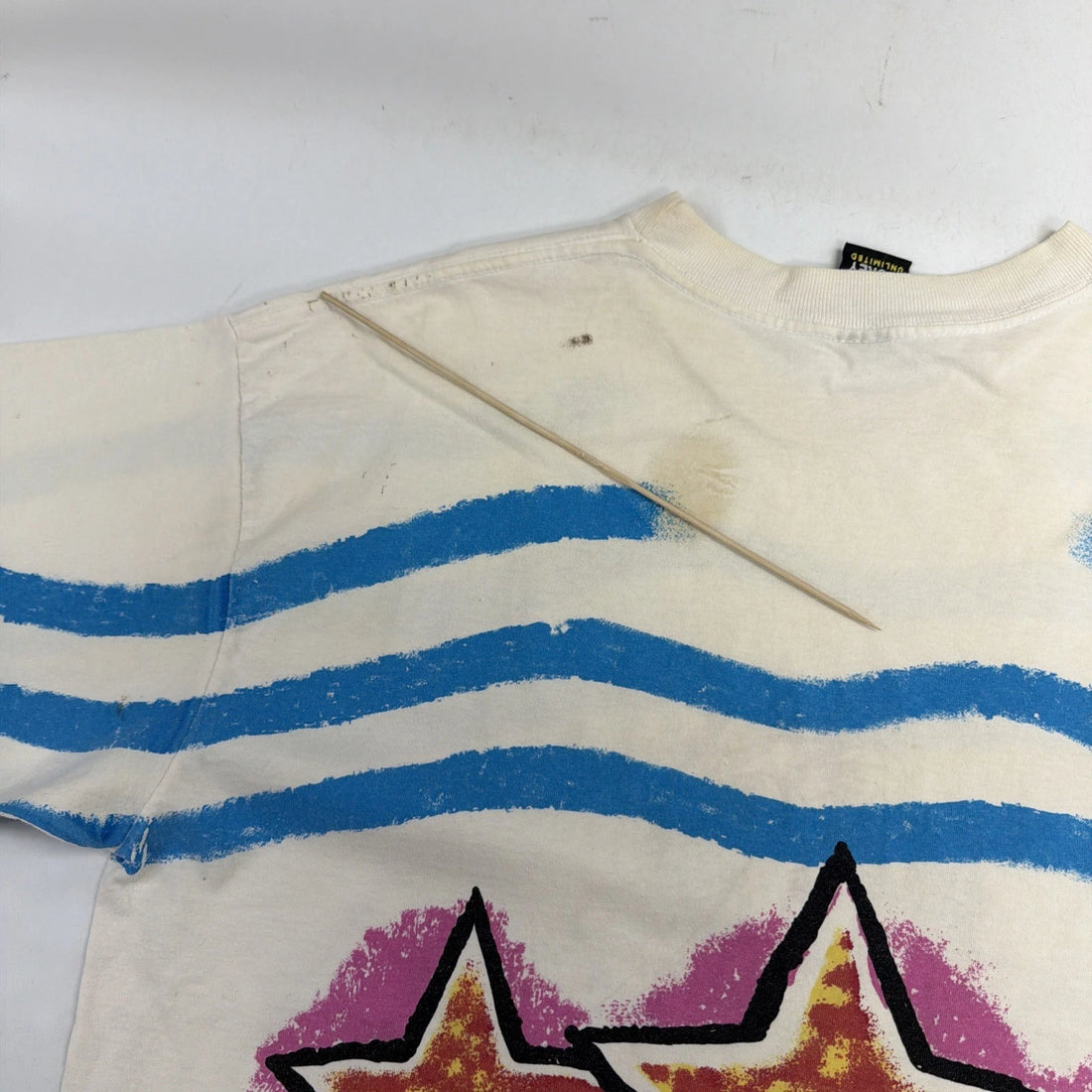 Vintage Mickey Mouse Star Disney T-Shirt Size 2XL All Over Print