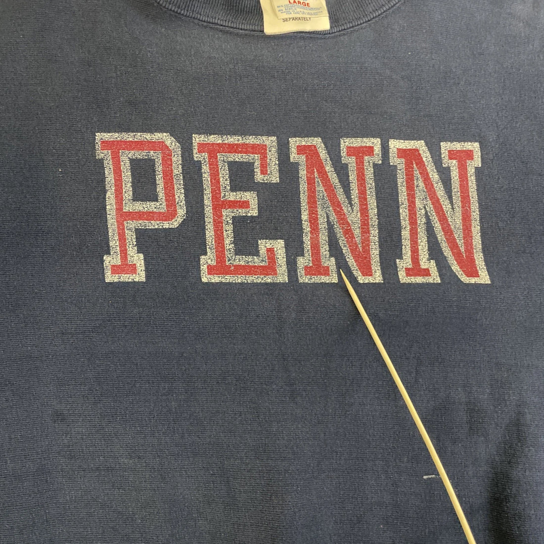 Vintage Penn Champion Reverse Weave Crewneck Sweatshirt Size Large 80s
