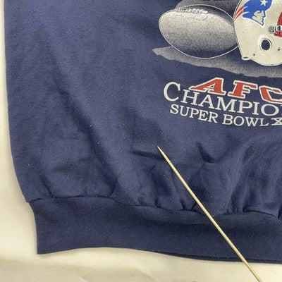 Vintage New England Patriots Super Bowl XXXI Sweatshirt Crewneck Size 2XL NFL