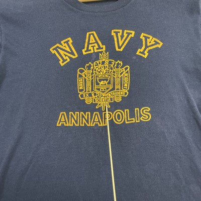 Vintage US Navy Annapolis Crest USN T-Shirt Size Medium 80s 90s