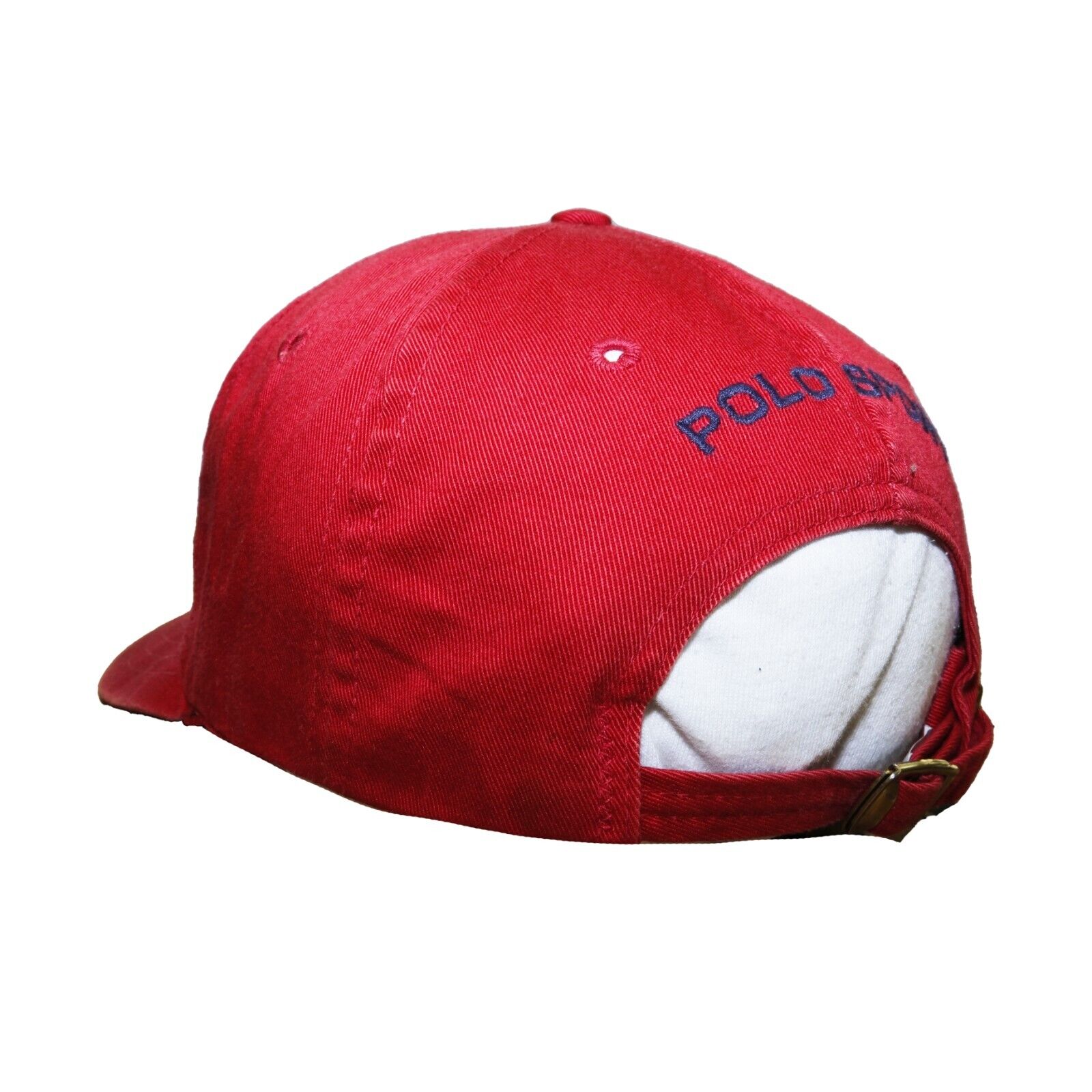 Vintage Polo Sport Ralph Lauren Bear Strapback Hat OSFA Red