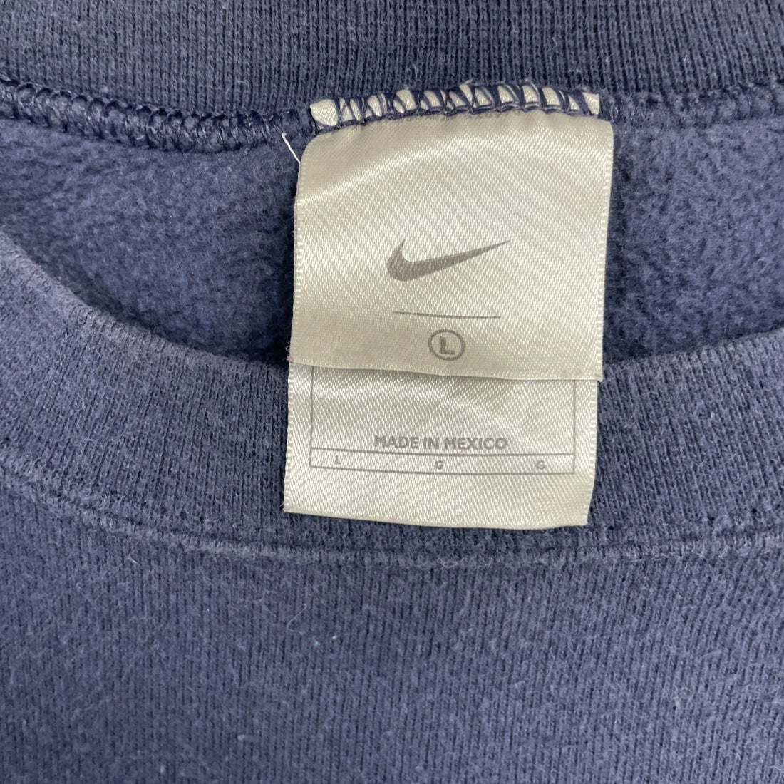 Vintage Nike Crewneck Sweatshirt Size Large Blue Embroidered Swoosh