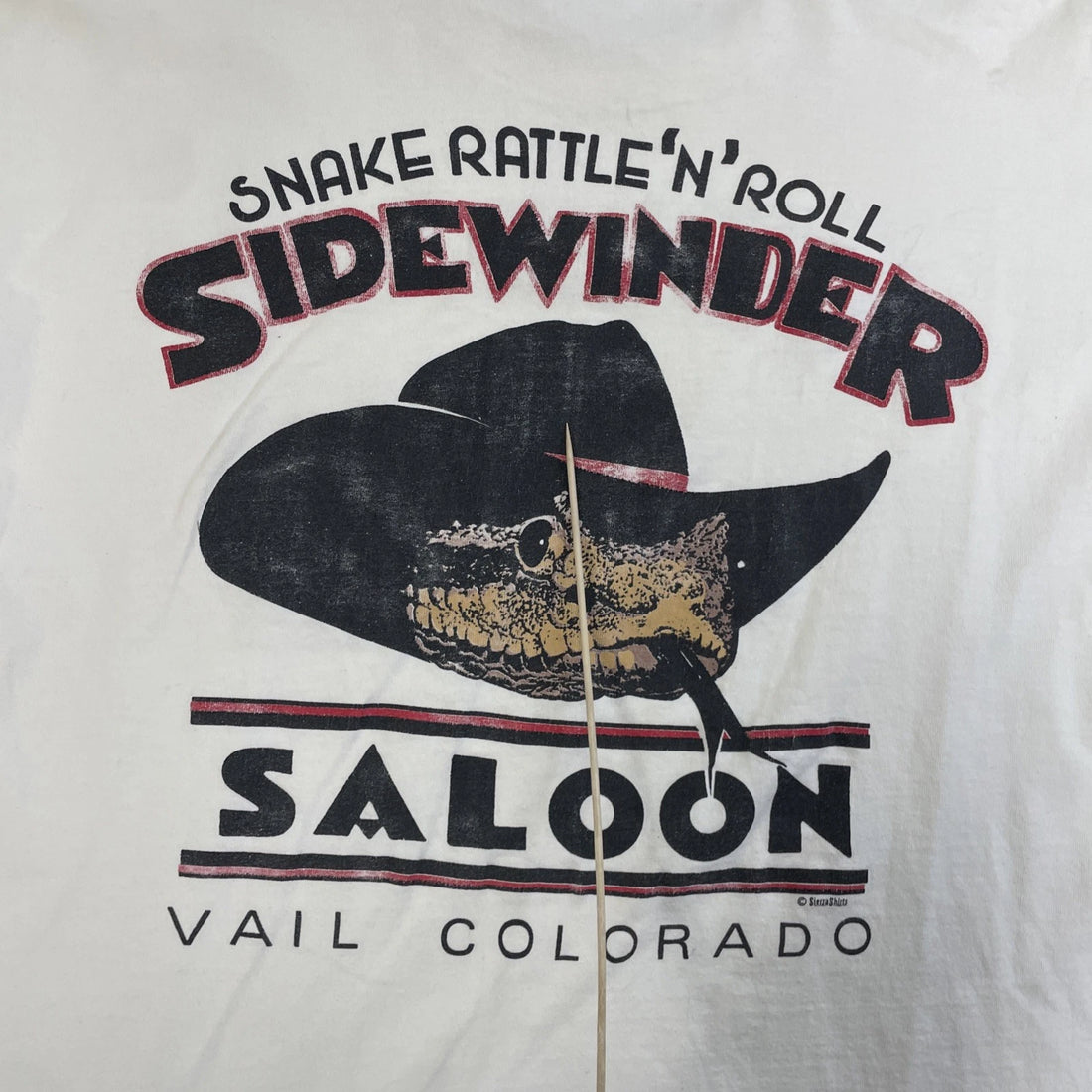 Vintage Shake Rattle N Roll Sidewinder Saloon Snake T-Shirt Size XL 90s