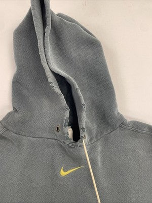 Vintage Nike Middle Swoosh Sweatshirt Hoodie Size Medium Green 90s