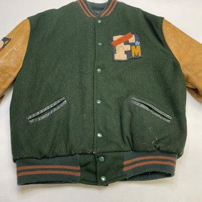 Vintage Fallon McElligott Wool Varsity Jacket Size Large Advertising 80s