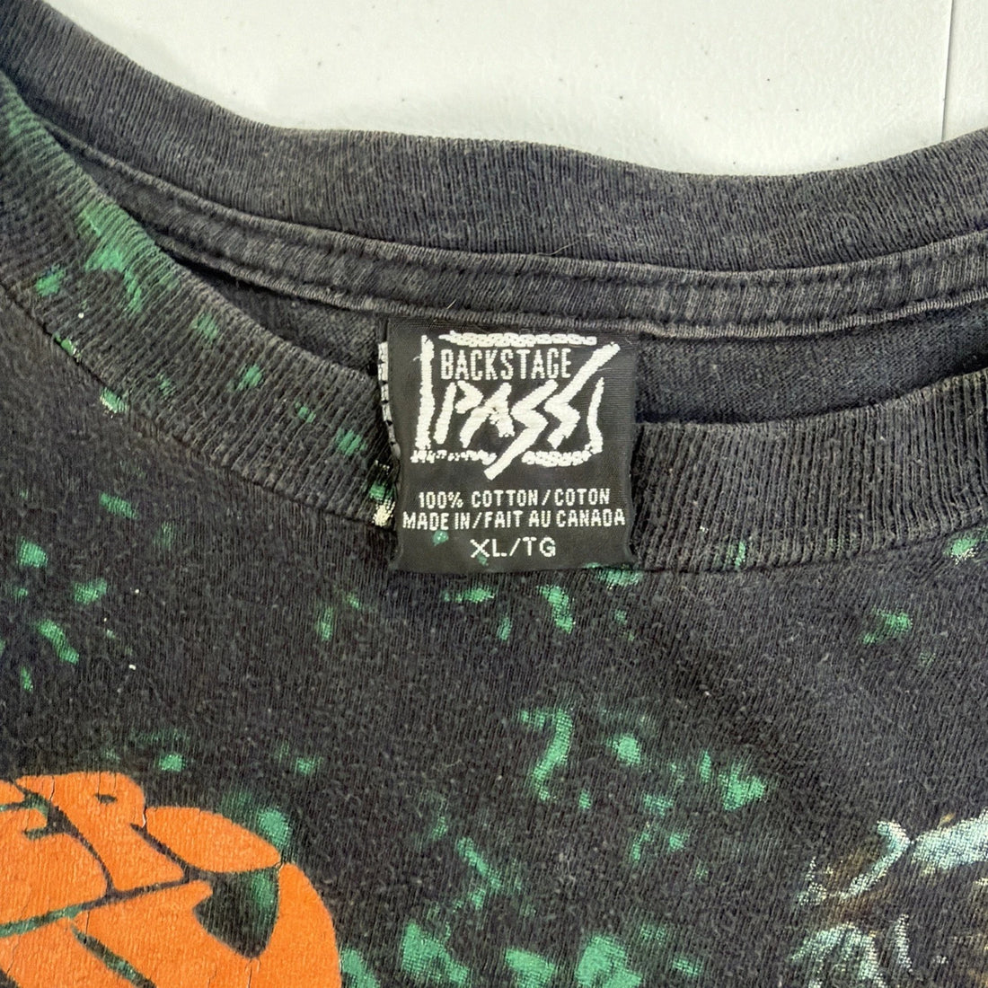 Vintage The Beatles Rubber Soul T-Shirt Size XL All Over Print 90s