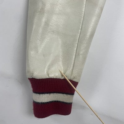 Vintage Sand-Knit Letterman Varsity Jacket Size 38 1970s 70s