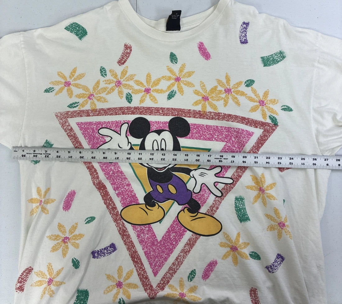Vintage Mickey Mouse Disney T-Shirt Size 2XL All Over Print