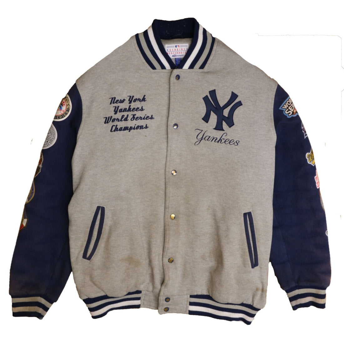 New York Yankees World Series Champions Patches Varsity Jacket 2XL MLB