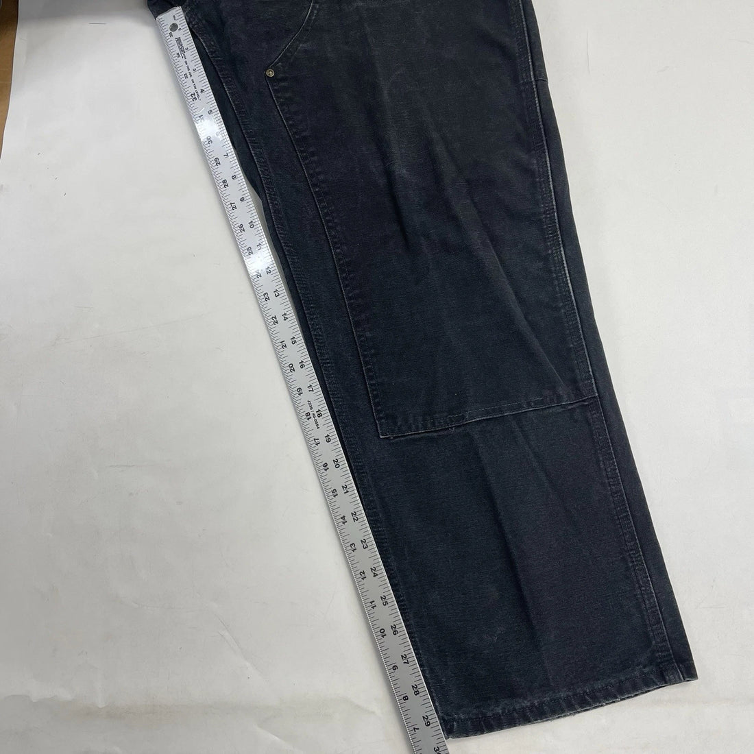 Carhartt Double Knee Canvas Carpenter Work Pants Size 38 X 30 Black