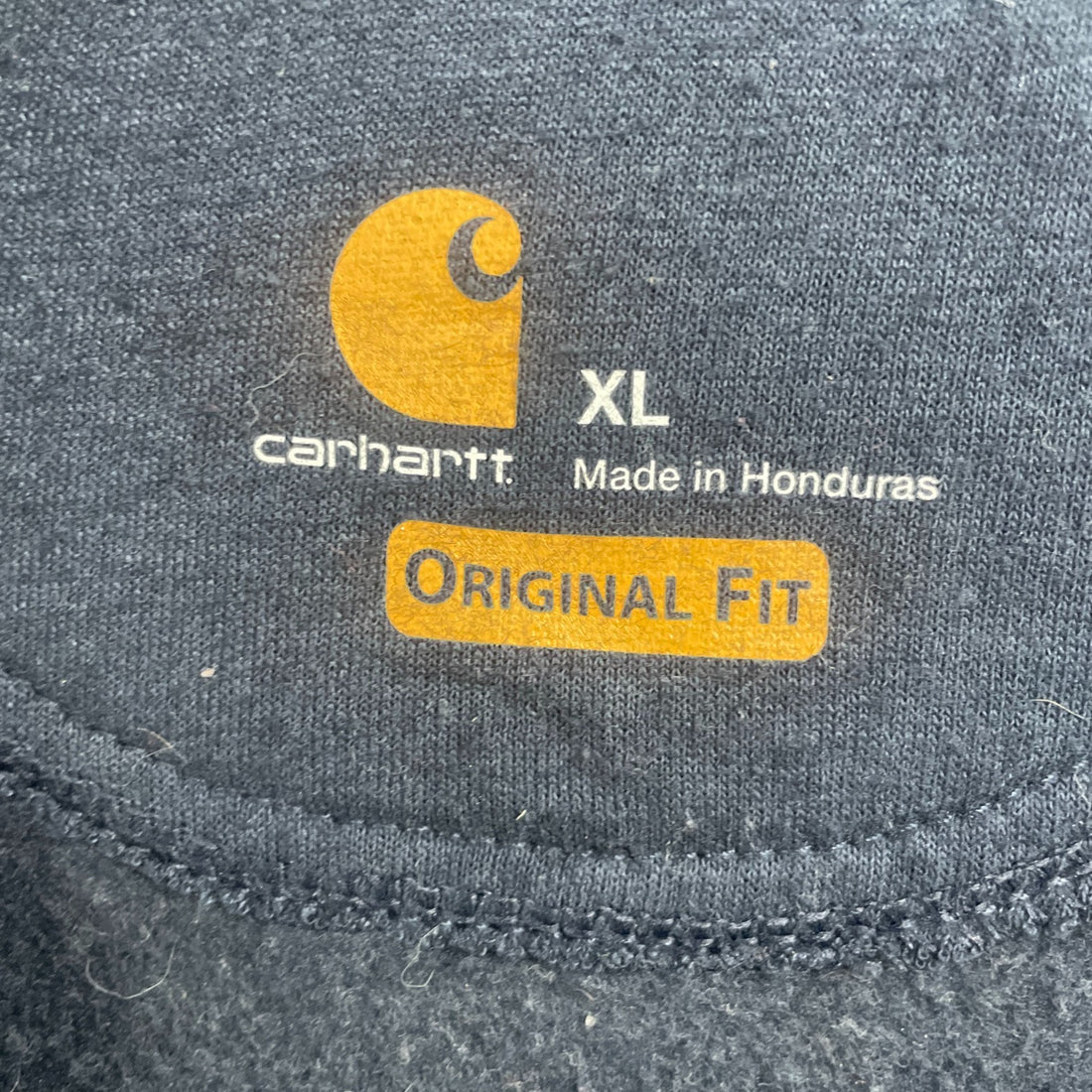 Carhartt Full Zip Sweatshirt Hoodie Size XL Blue