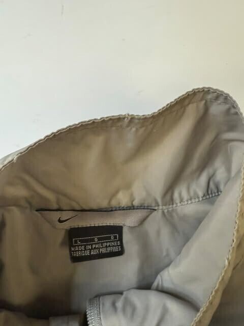 Vintage Nike Windbreaker Light Jacket Size Large Gray