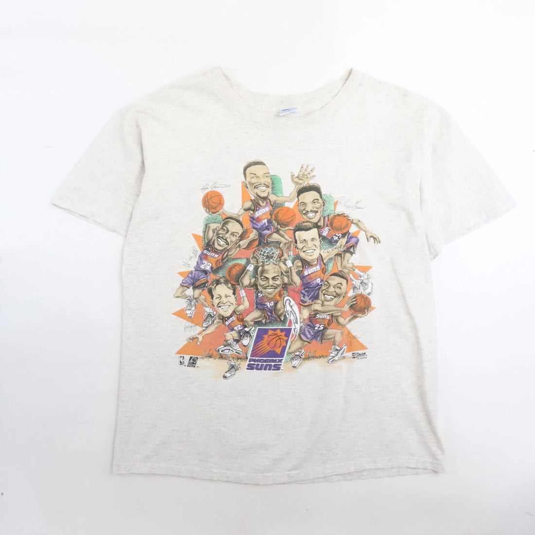 Vintage Phoenix Suns Caricature Hoop De-Doo T-Shirt Size Large 90s NBA