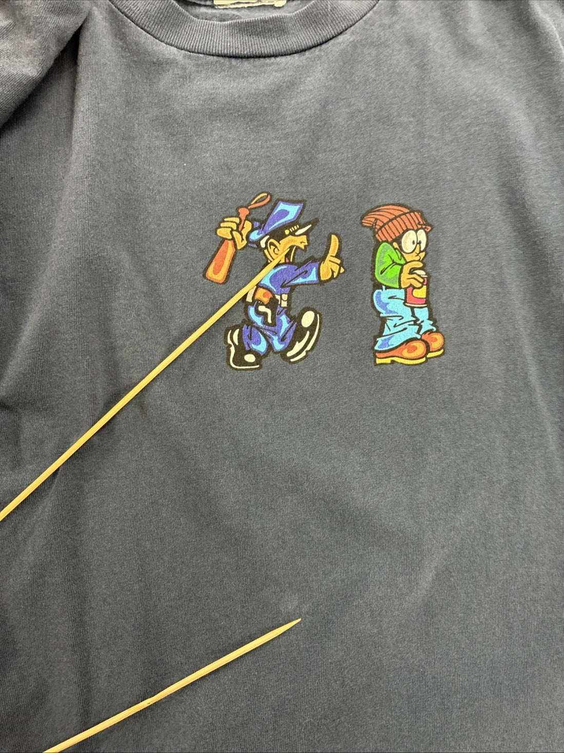 Vintage Breakdown Graffiti Skate T-Shirt Size 2XL Y2K