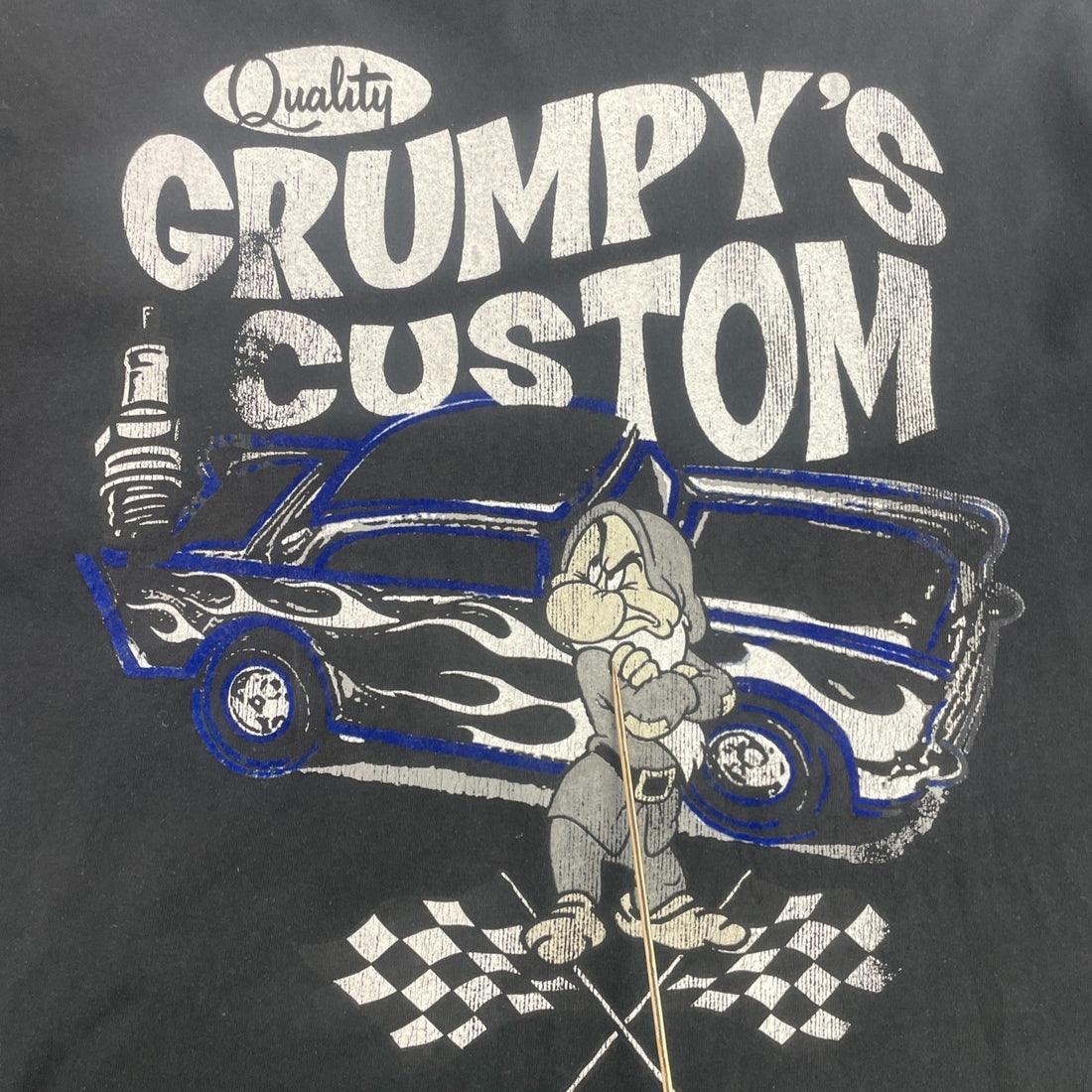 Snow White Grumpy's Customs Motorcycle Disney T-Shirt Size 2XL