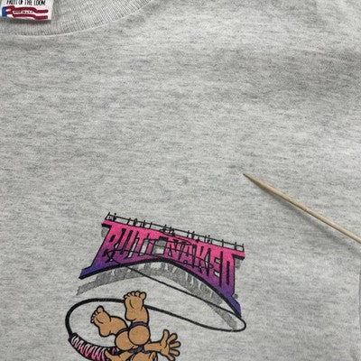 Vintage Butt Naked Bungee T-Shirt Size Large 90s