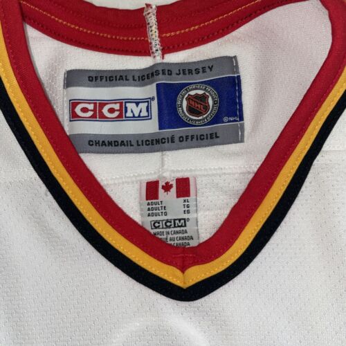 Vintage Calgary Flames Byron Ritchie CCM Jersey Size XL NHL