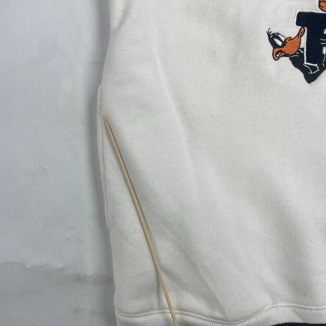 Vintage Looney Tunes 1/4 Zip Sweatshirt Size Large Cartoon 1997 90s