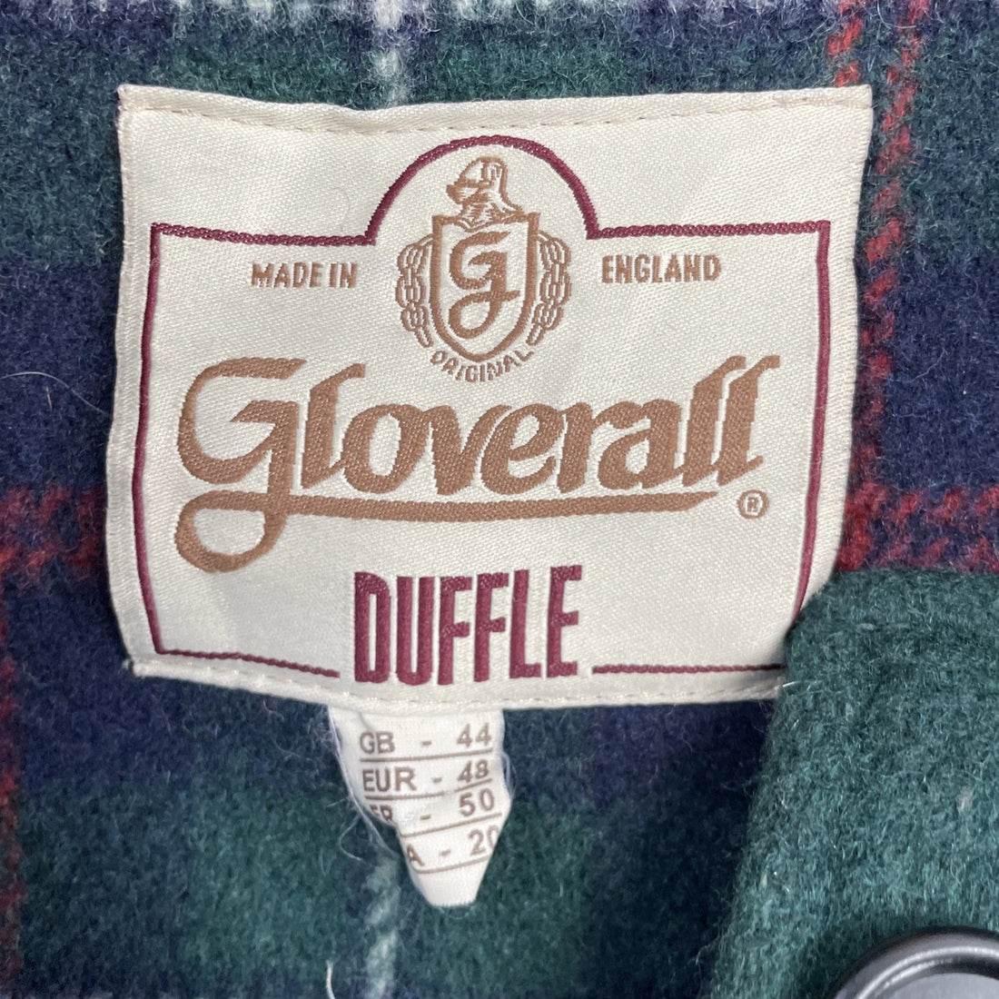 Vintage Gloverall Wool Duffle Coat Jacket Size 20 England