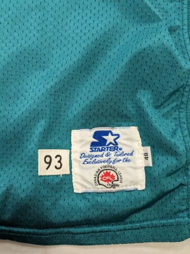 Vintage Sacramento Gold Miners Authentic Starter Jersey Size 48 1993 CFL
