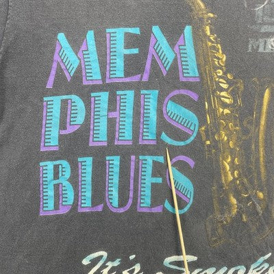 Vintage Memphis Blues T-Shirt Size Large 90s