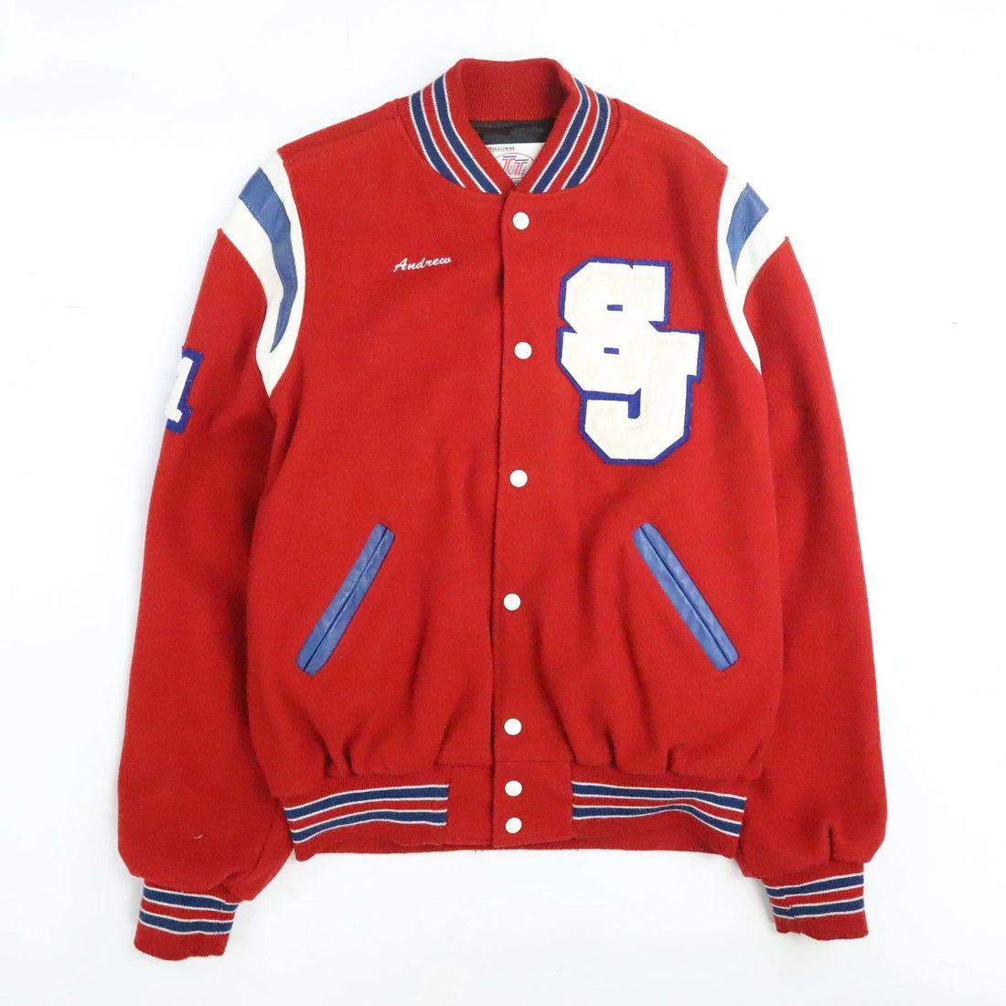 Swain Cavaliers Wool Varsity Letterman Jacket Large