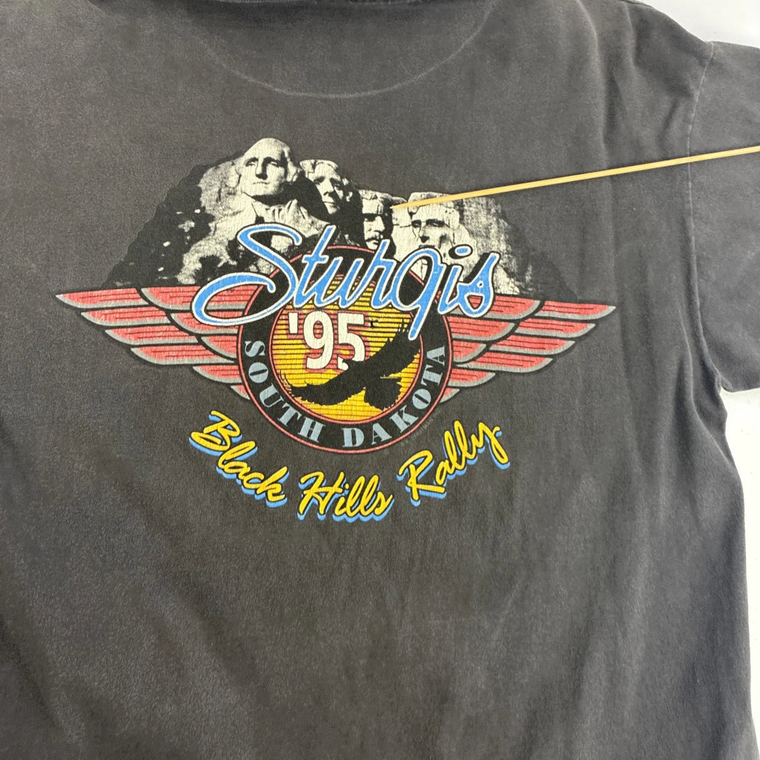 Vintage Harley Davidson Motorcycles Black Hills Rally Sturgis T-Shirt Large 90s