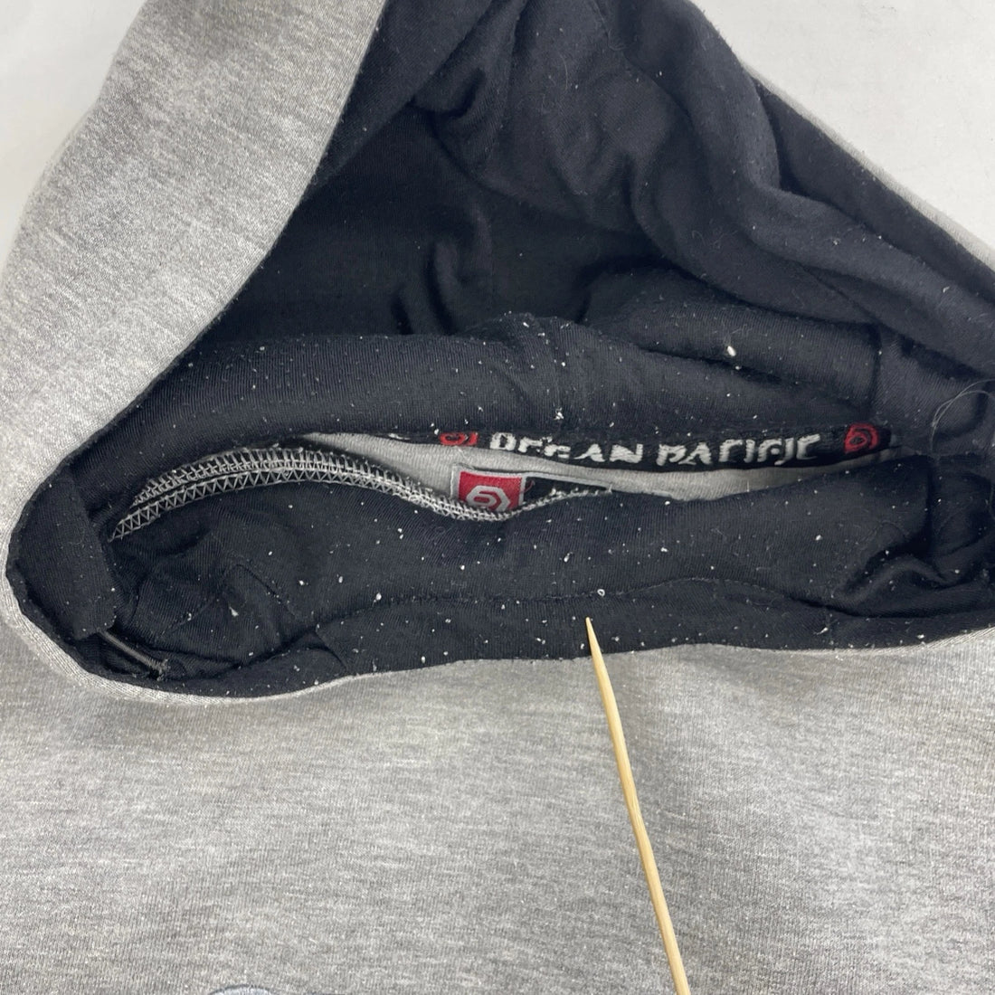 Vintage Ocean Pacific Sweatshirt Hoodie Size Medium Gray