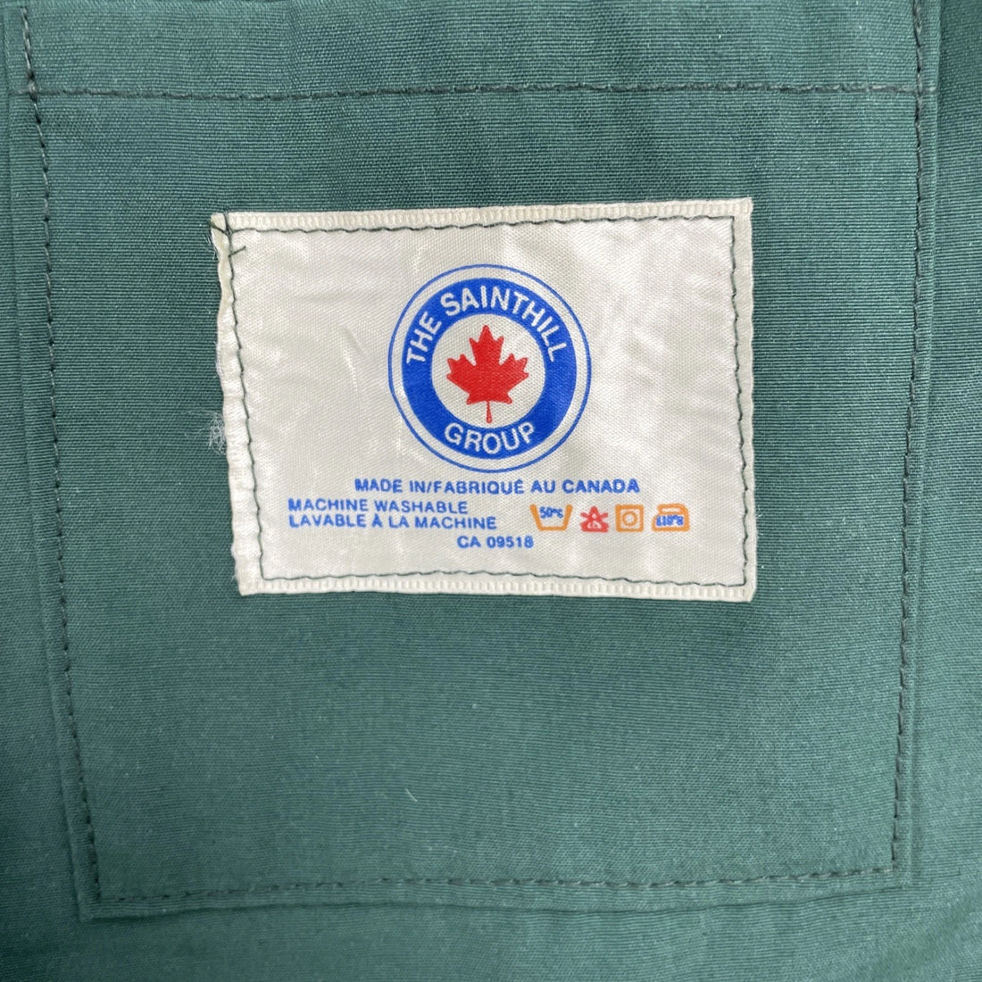 Vintage The Sainthill Group Bomber Jacket Size Large Green