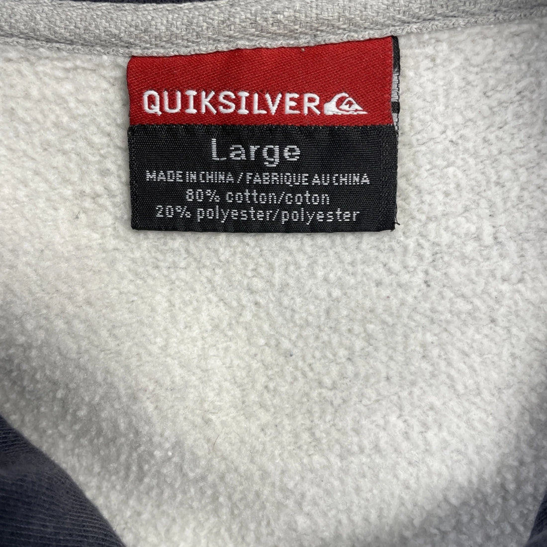 Vintage Quiksilver Sweatshirt Hoodie Size Large Surf Y2K