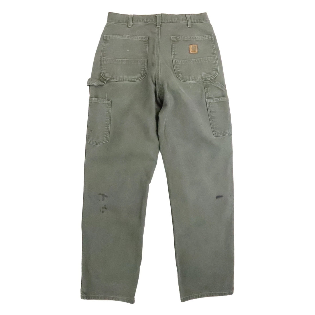 Carhartt Canvas Carpenter Work Pants Size 33 X 34 Green