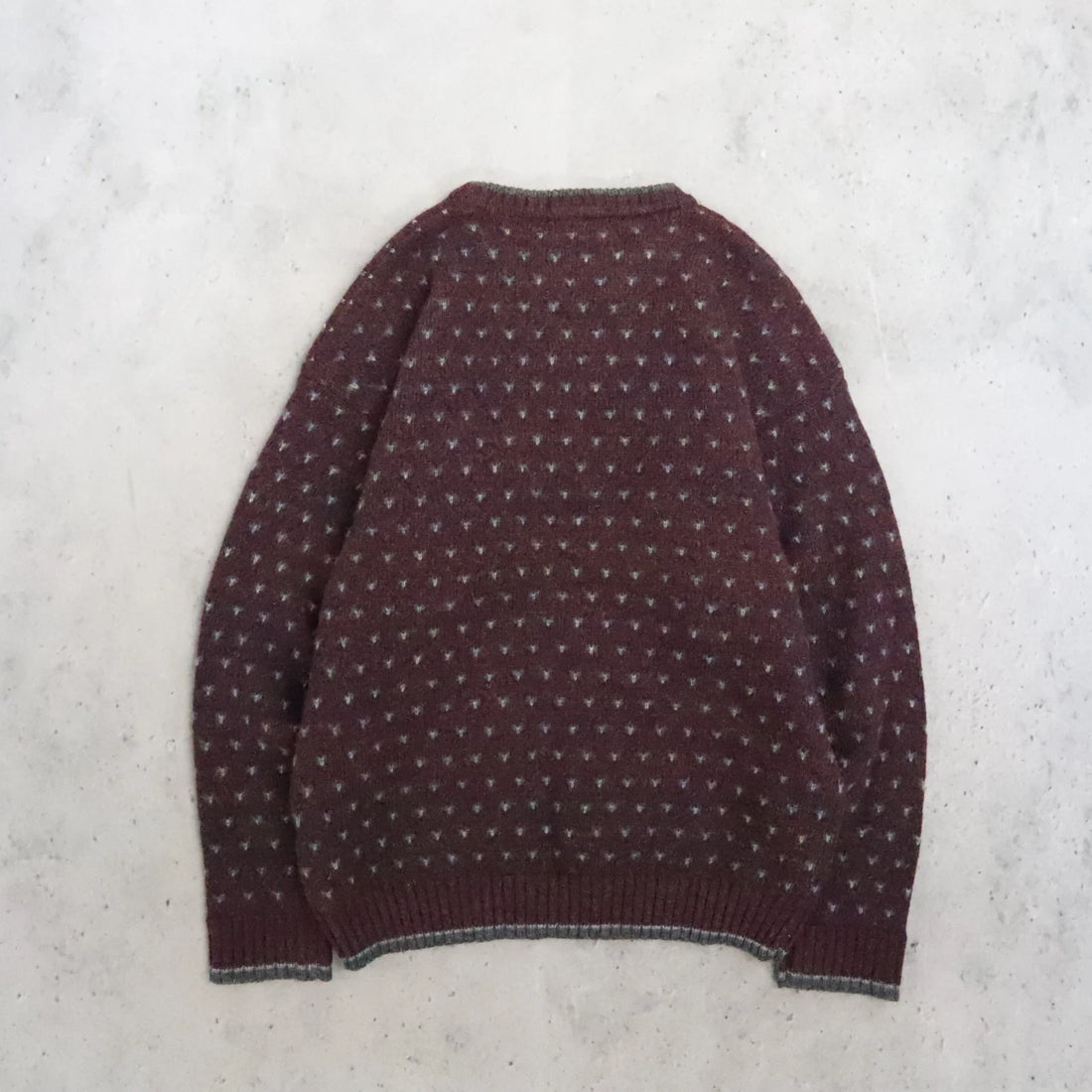 Vintage Woolrich Birdseye Wool Knit Crewneck Sweater Size Large
