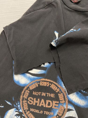Kiss Hot In The Shade Tour T-Shirt Size Medium Black Band Tee