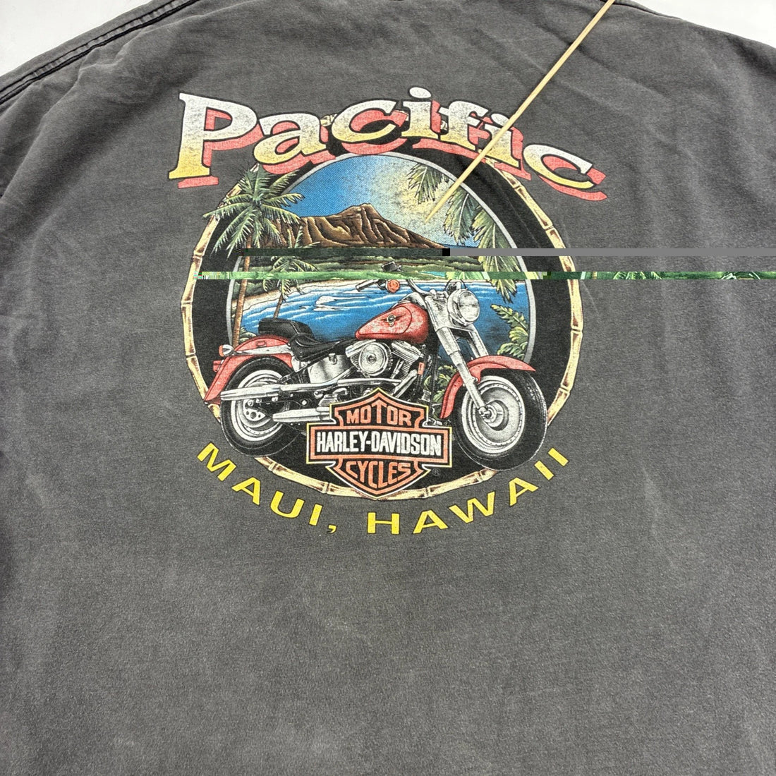 Vintage Harley Davidson Motorcycles Hawaii T-Shirt Size XL Double