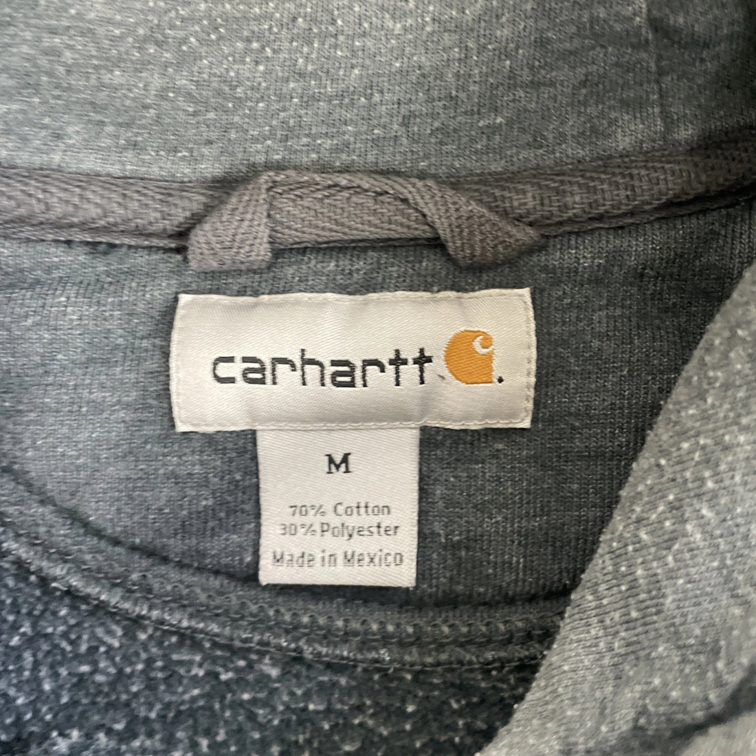 Carhartt Sweatshirt Hoodie Size Medium Gray Paint
