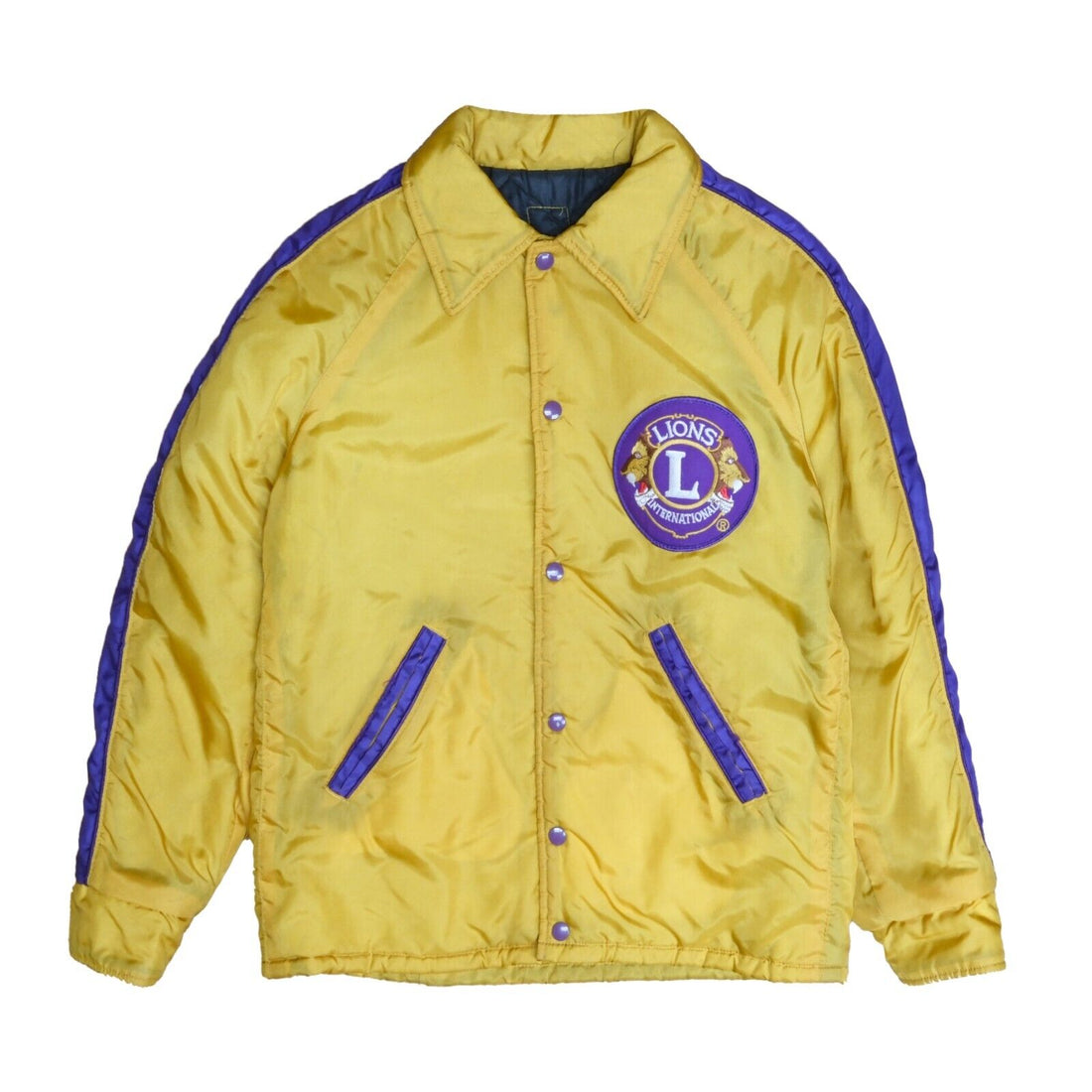 Vintage Lions International Varsity Jacket Size Medium Yellow