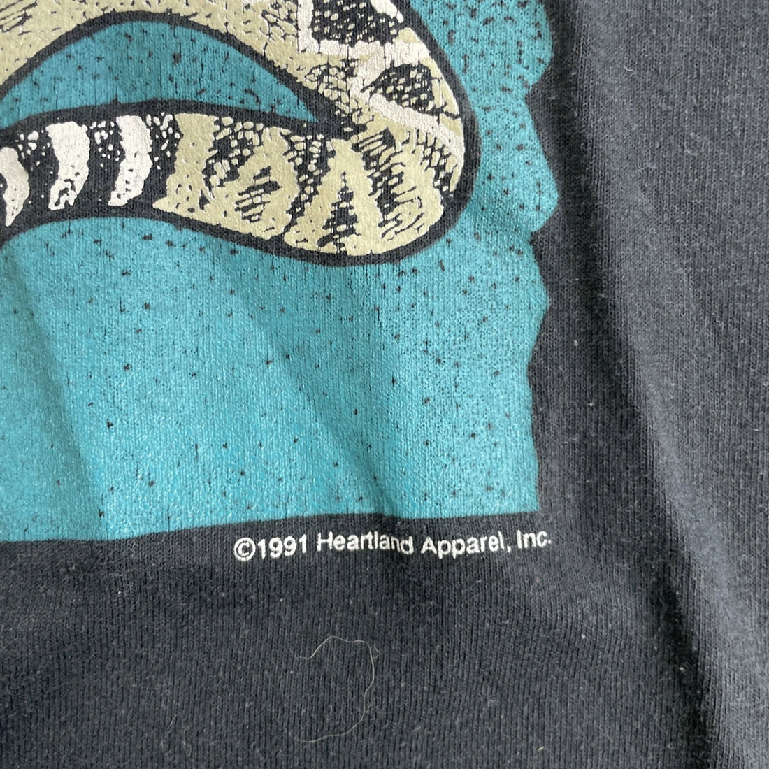 Vintage Texas Cow Skull Rattlesnake T-Shirt Size XL 1991 90s