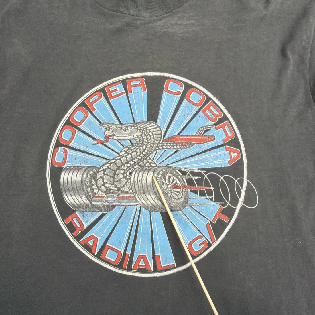 Vintage Cooper Cobra Radial G/T Racing T-Shirt Size Large 80s 90s