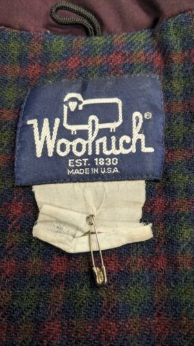 Vintage Woolrich Field Parka Coat Jacket Size Large Wool Lined