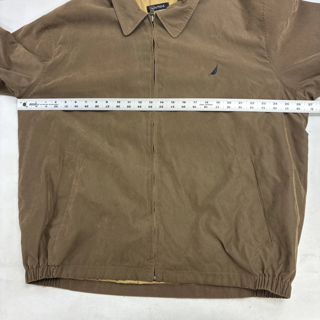 Vintage Nautica Harrington Bomber Jacket Size XL Brown