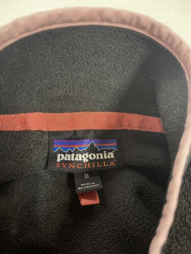 Patagonia Synchilla Full Zip Cream White Fleece Sweater Jacket women's sz  small
