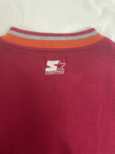 Vintage Virginia Tech Hokies Starter Crewneck Sweatshirt Medium 90s NCAA