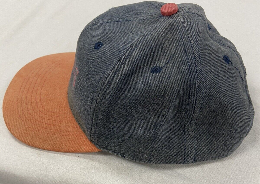 Vintage Guess USA Denim Snapback Hat Cap OSFA 90s
