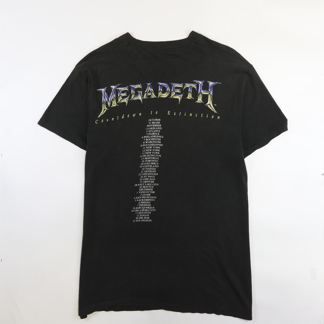 Vintage Megadeth Countdown To Extinction Tour T-Shirt XL Grim Reaper 1992 90s