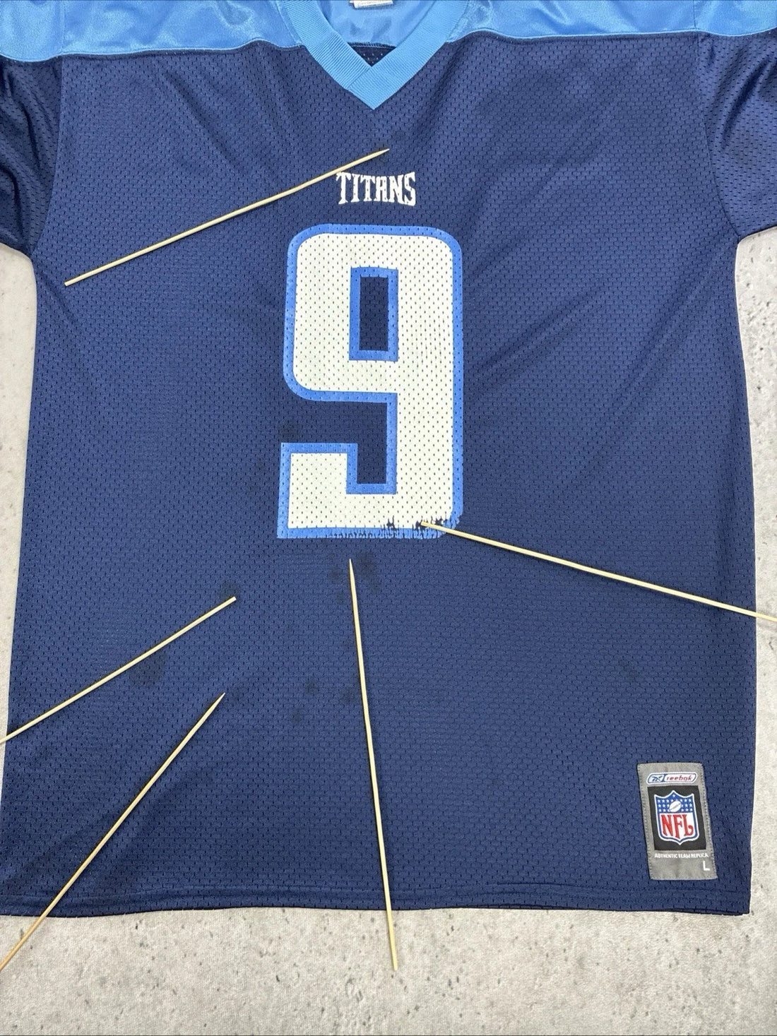 Vintage Tennessee Titans Steve McNair Reebok Jersey Size Large NFL