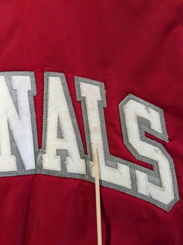 Vintage St Louis Cardinals Satin Bomber Jacket Size Large 90s MLB