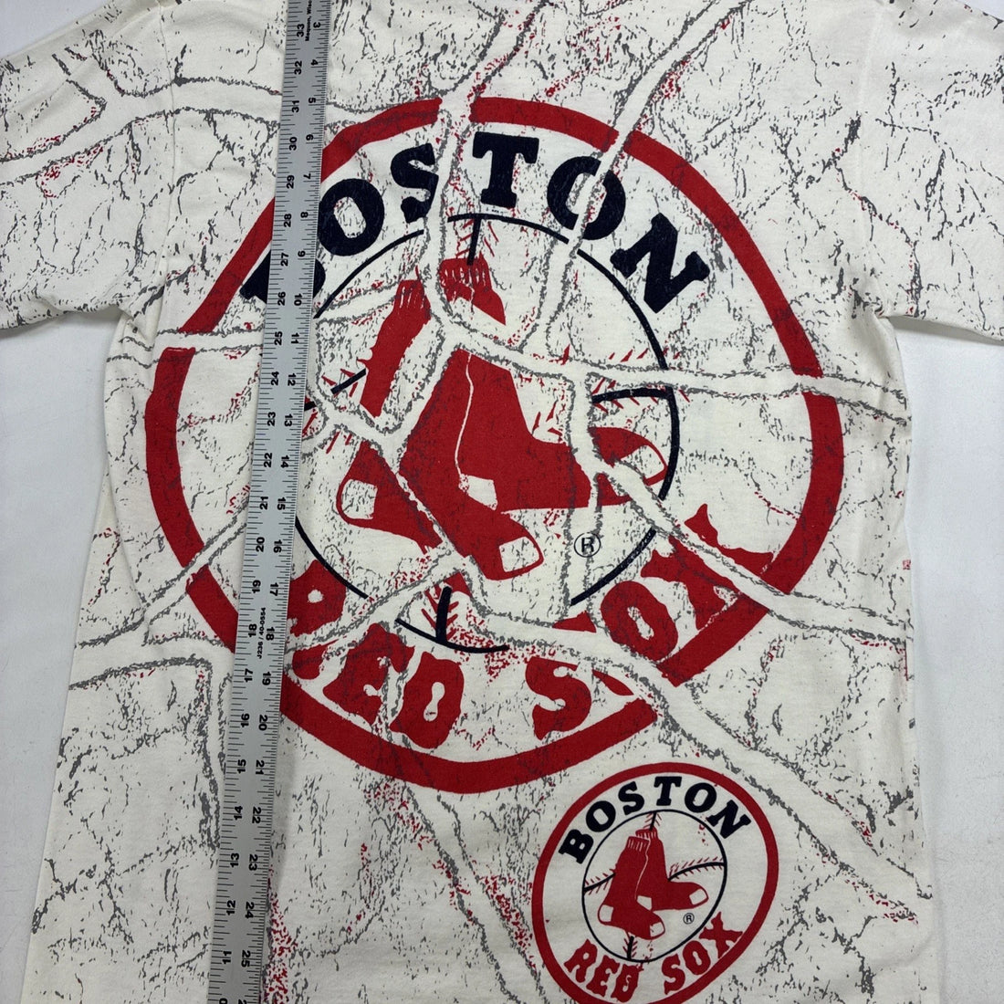 Vintage Boston Red Sox T-Shirt Size Medium All Over Print 1994 90s MLB